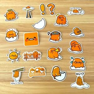 20 Random Gudetama Sticker Pack